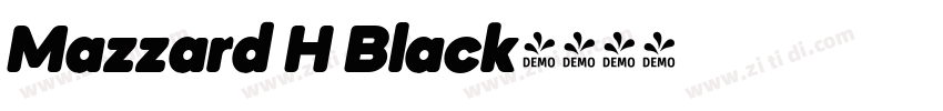 Mazzard H Black字体转换